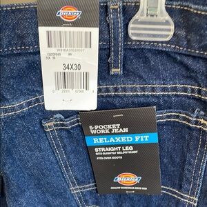 Dickies Men's Blue Relaxed Fit Jeans